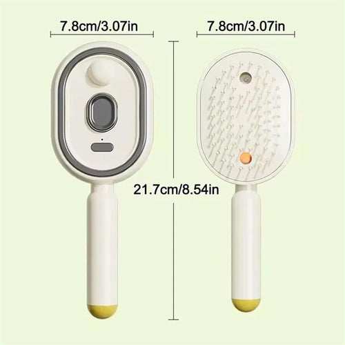 Brosse Massante 3-en-1 Vapeur, Huiles Essentielles & Nettoyage Automatique – Rechargeable