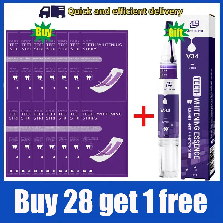 Bandes Blanchiment Dentaire Technologie Violette