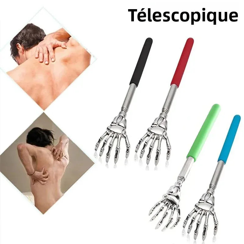 Bâton Anti-Démangeaisons Télescopique en Acier Inoxydable